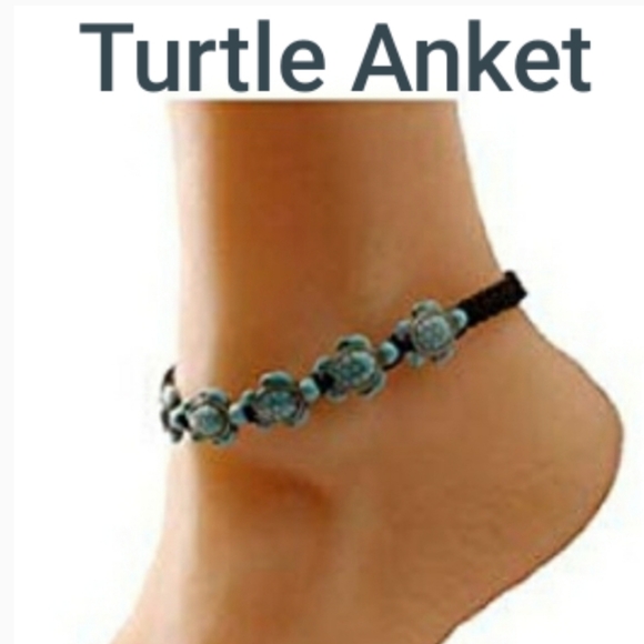 C3:4 NEW Turtle Macrame Anklet - Picture 2 of 5